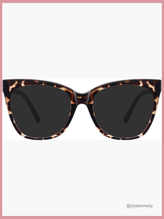 Polarized Cat Eye Sunglasses with Composite Frame main image 7